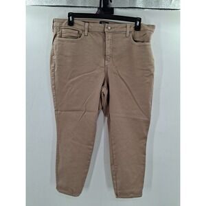 NYDJ Womens Ami Skinny Tan Pants‎ 18W